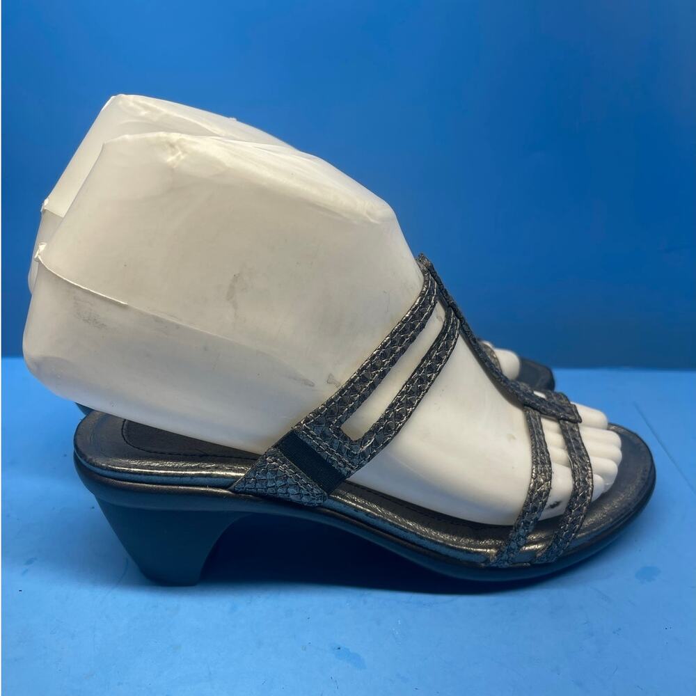 Naot Sandal Womens 35 US 5 Novel Casual Slip On Slide Leather Gray - Picture 4 of 9